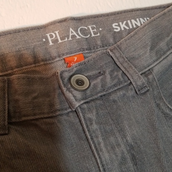 Children's Place boys Skinny Jeans Size 7 Gray - Picture 7 of 8